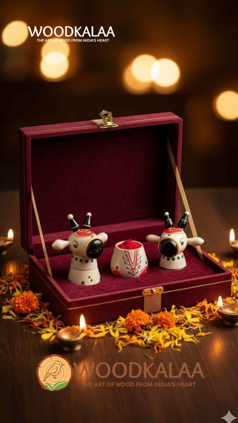 NANDI KUMKUM/HALDI CONTAINERS (PACK 2)