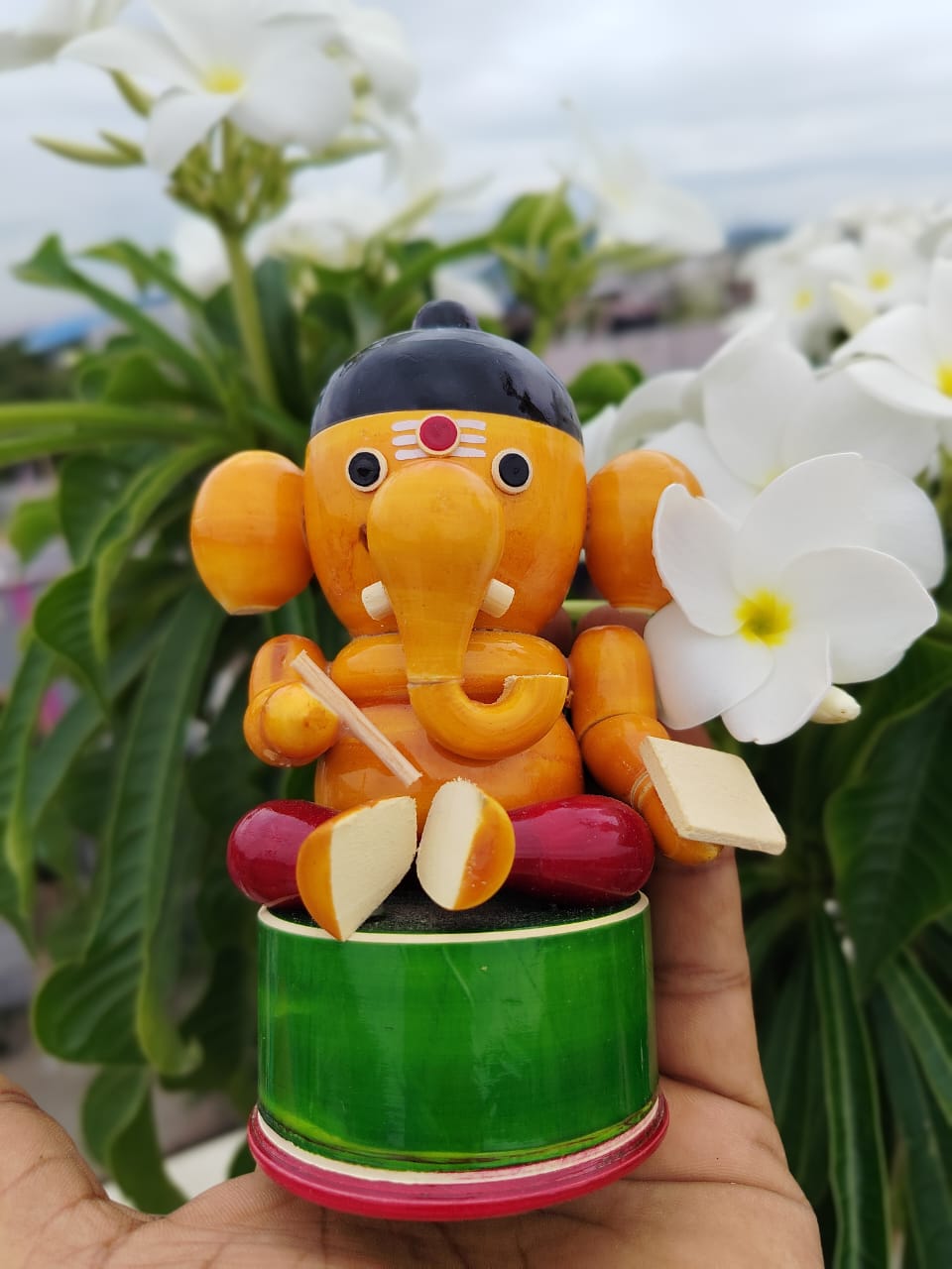 WOODEN LORD GANESHA IDOL