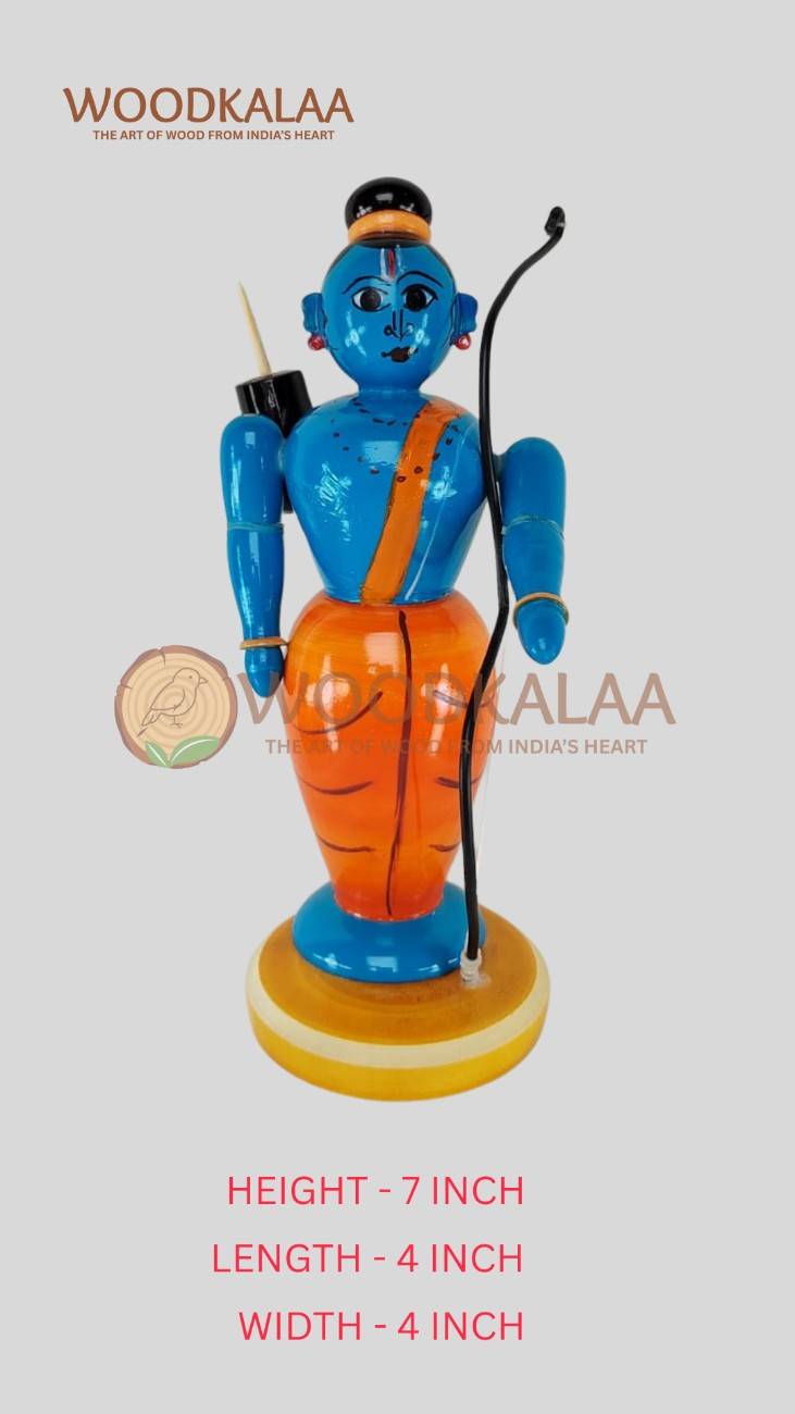 WOODEN LORD SRI RAM