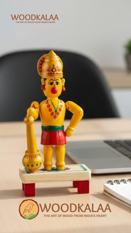 WOODEN HANUMAN IDOL