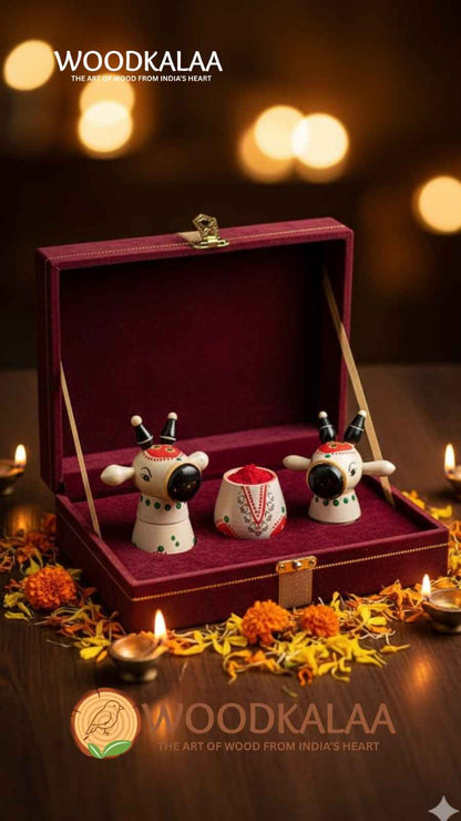 NANDI KUMKUM/HALDI CONTAINERS (PACK 2)