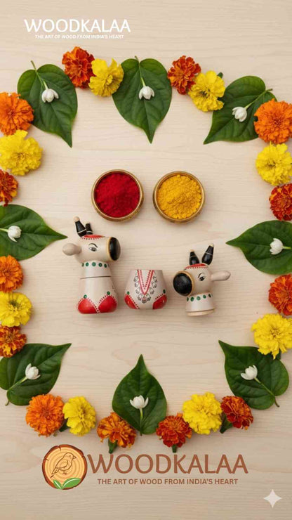 NANDI KUMKUM/HALDI CONTAINERS (PACK 2)