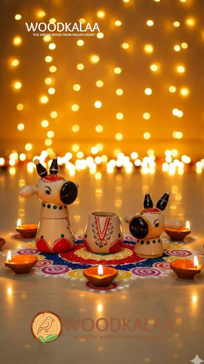 NANDI KUMKUM/HALDI CONTAINERS (PACK 2)