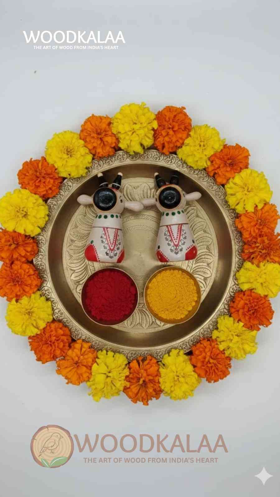NANDI KUMKUM/HALDI CONTAINERS (PACK 2)