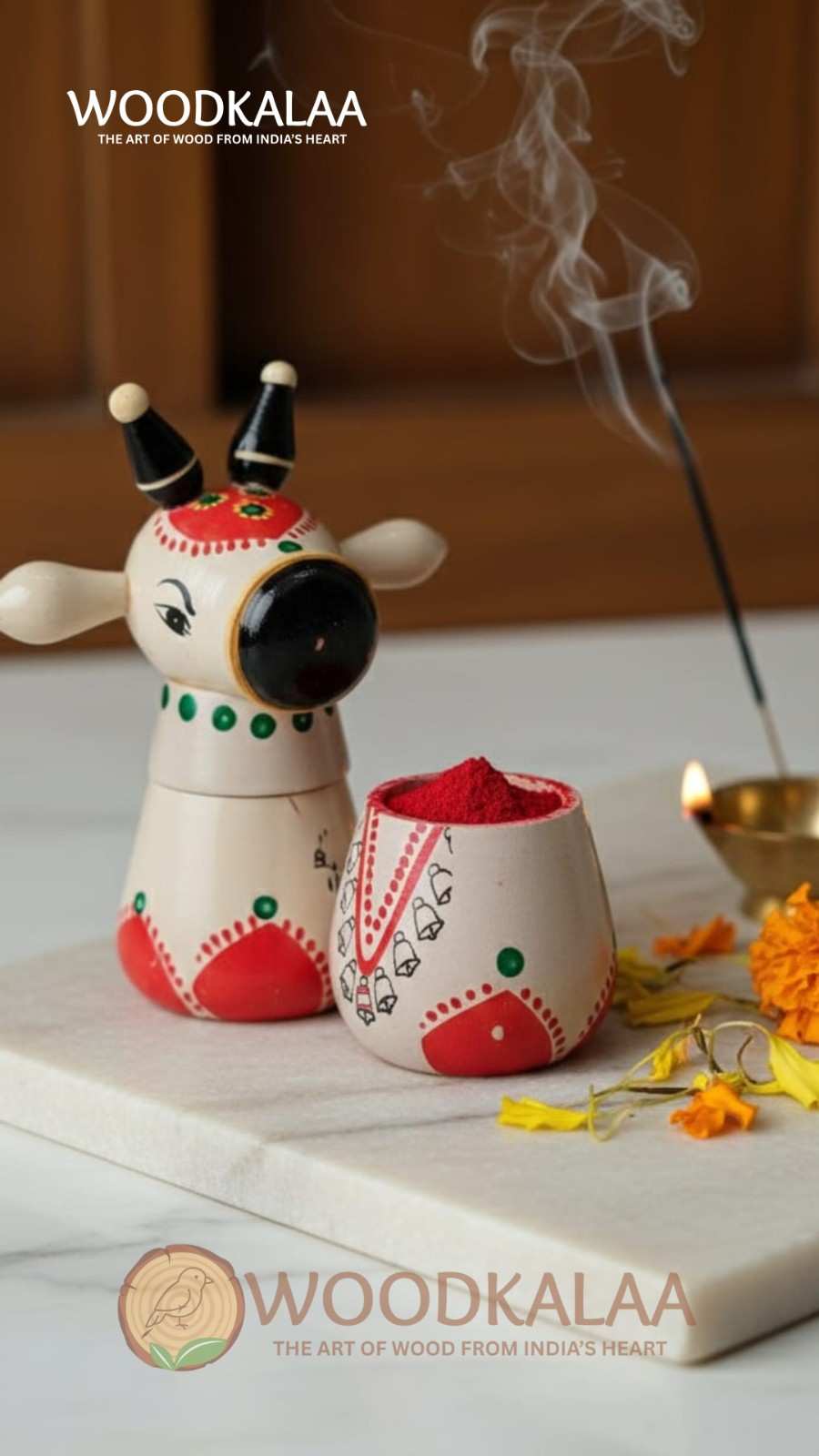 NANDI KUMKUM/HALDI CONTAINERS (PACK 2)