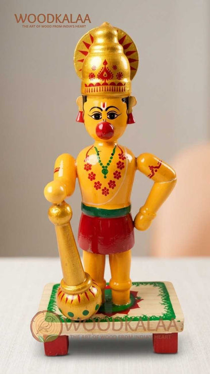 WOODEN HANUMAN IDOL