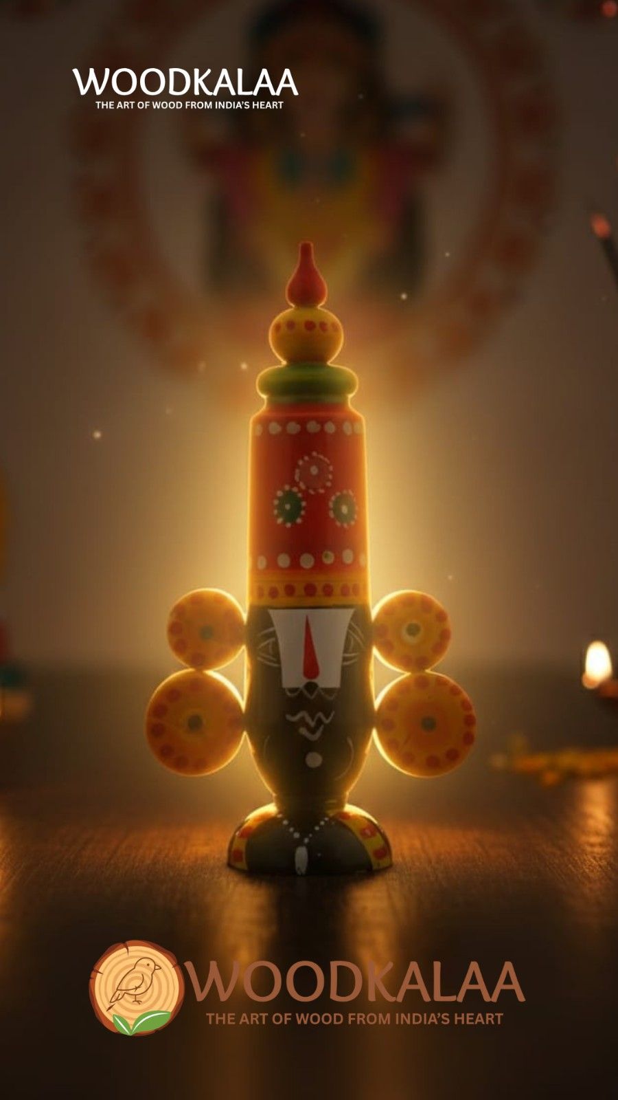 WOODEN LORD VENKATESWARA (BALAJI)