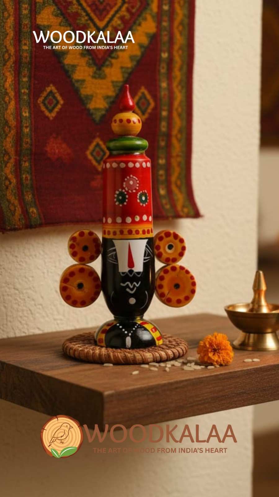 WOODEN LORD VENKATESWARA (BALAJI)