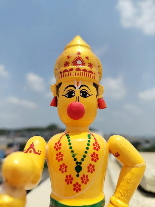 WOODEN HANUMAN IDOL