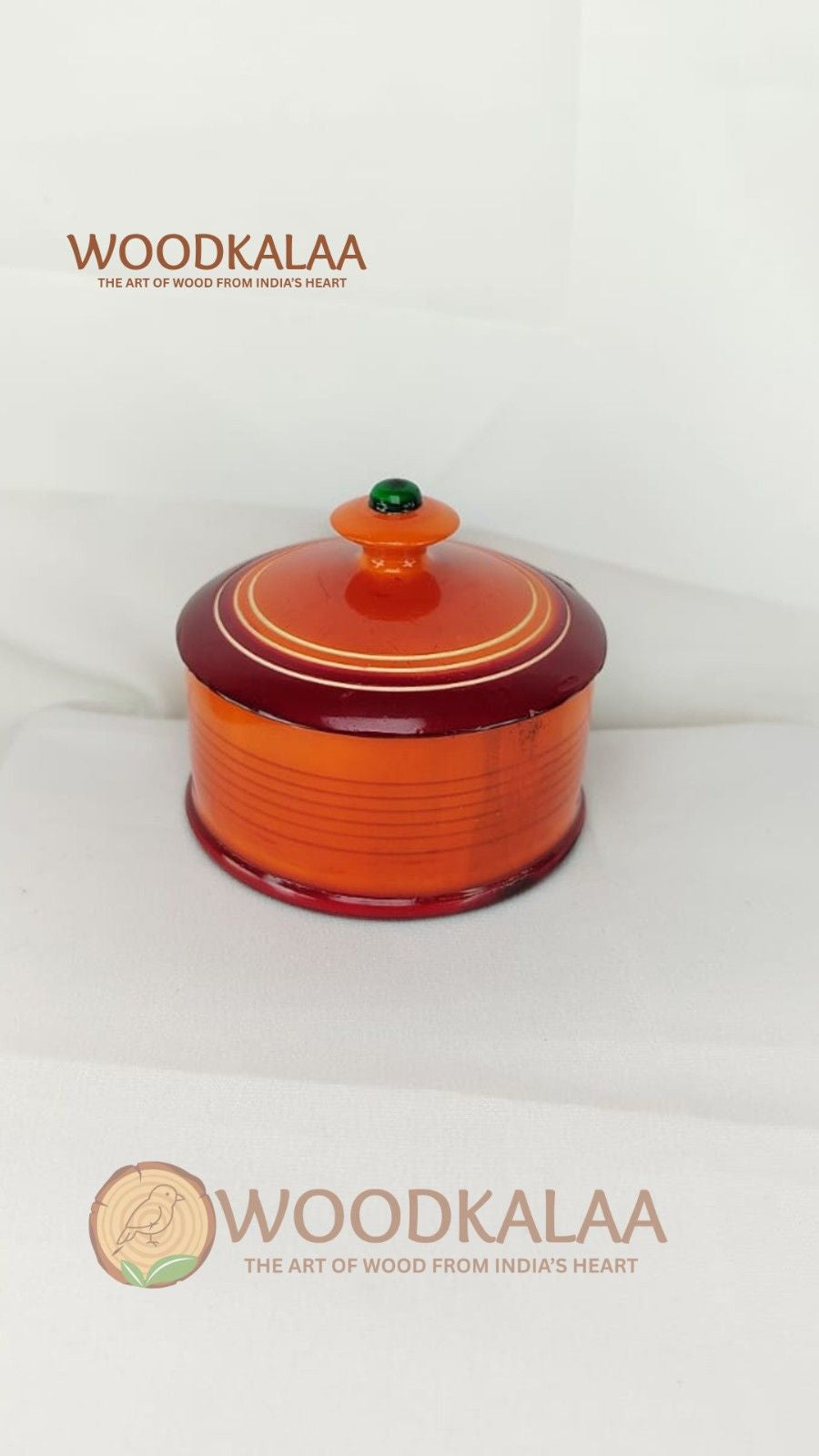 HALDI KUMKUM WOODEN BOX (PACK 2)