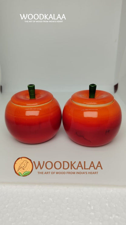 APPLE HALDI-KUMKUM CONTAINERS (PACK 2)
