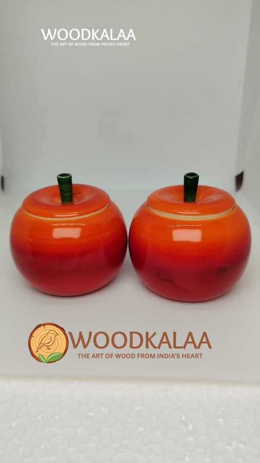 APPLE HALDI-KUMKUM CONTAINERS