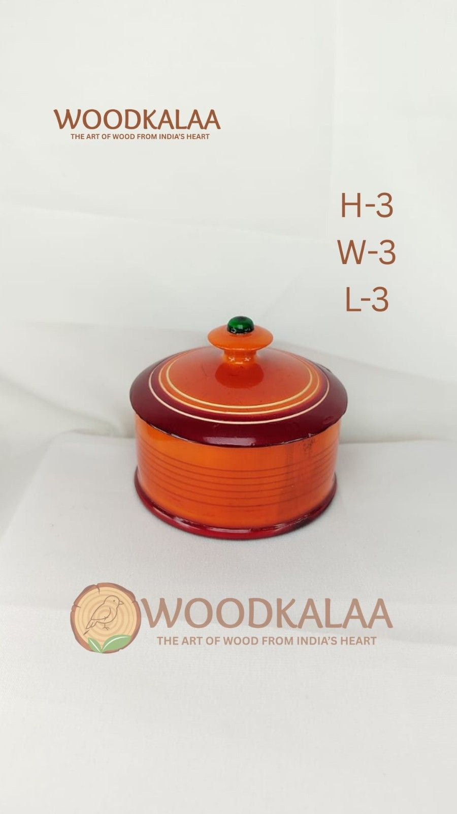 HALDI KUMKUM WOODEN BOX (PACK 2)