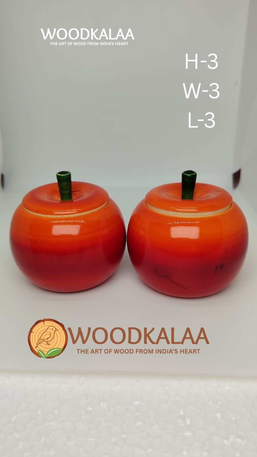 APPLE HALDI-KUMKUM CONTAINERS (PACK 2)