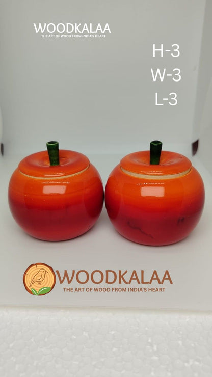 APPLE HALDI-KUMKUM CONTAINERS (PACK 2)