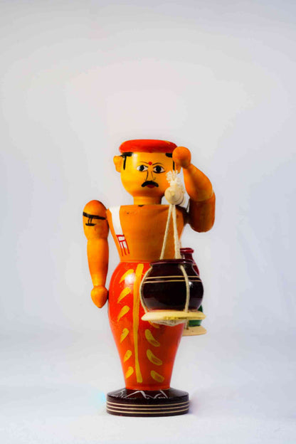 FARMER CARRYING POTS