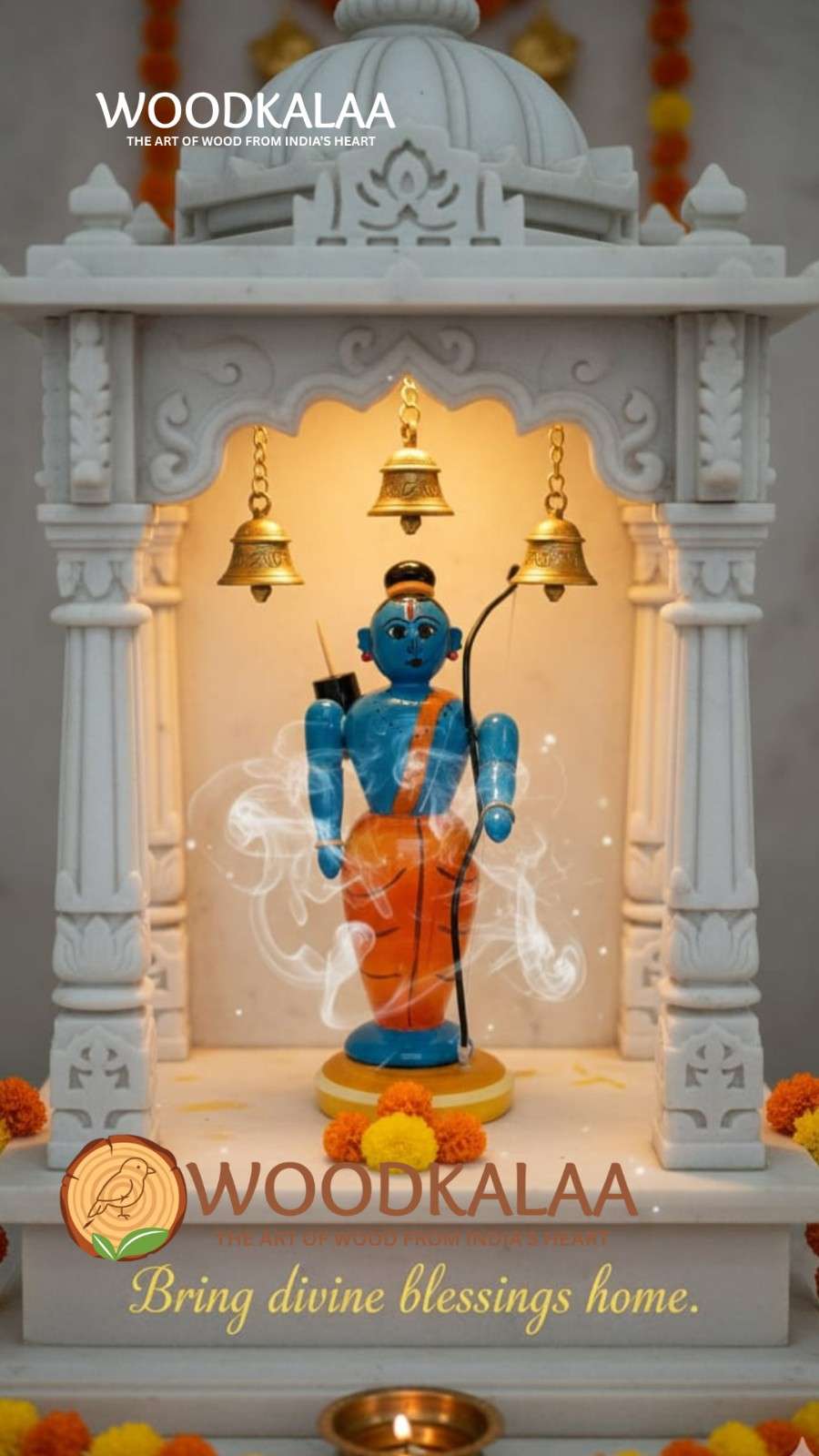 WOODEN LORD SRI RAM