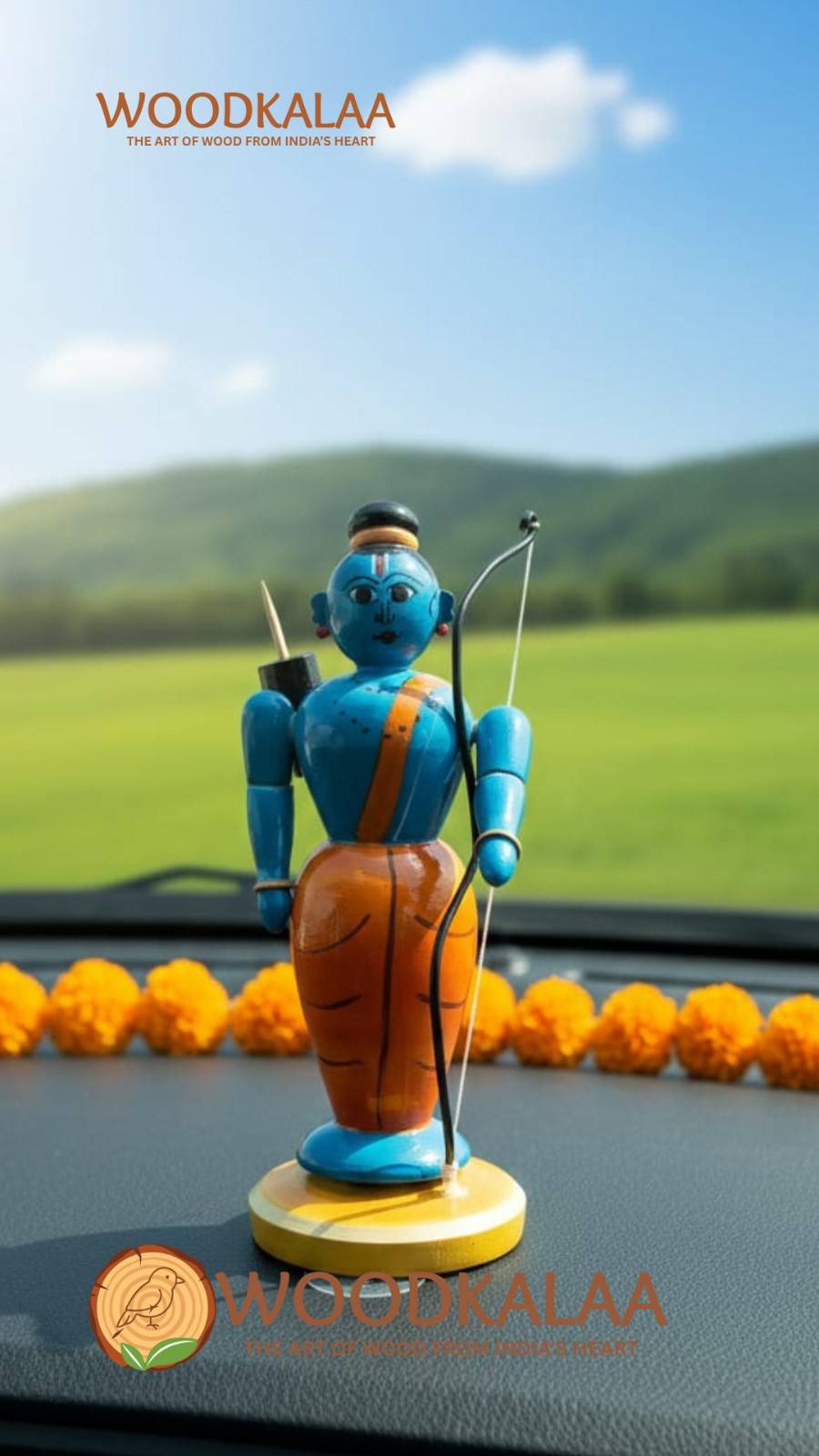 WOODEN LORD SRI RAM
