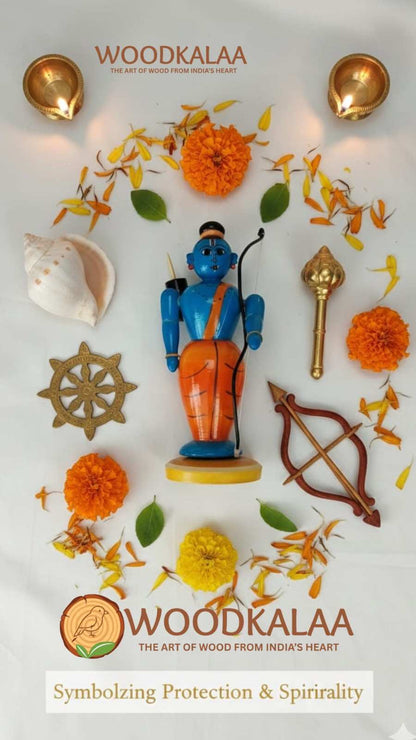 WOODEN LORD SRI RAM