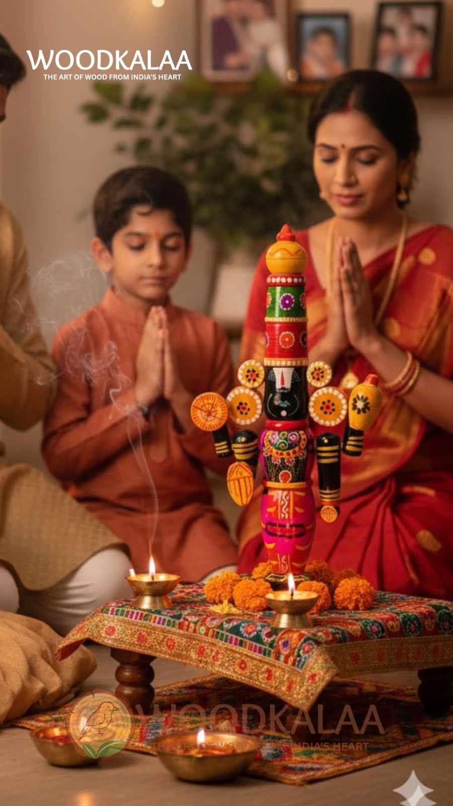 HANDCRAFTED WOODEN LORD VENKATESWARA IDOL (GI TAGGED)